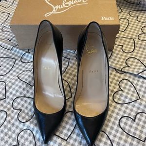 Christian Louboutin black heels. Great condition.